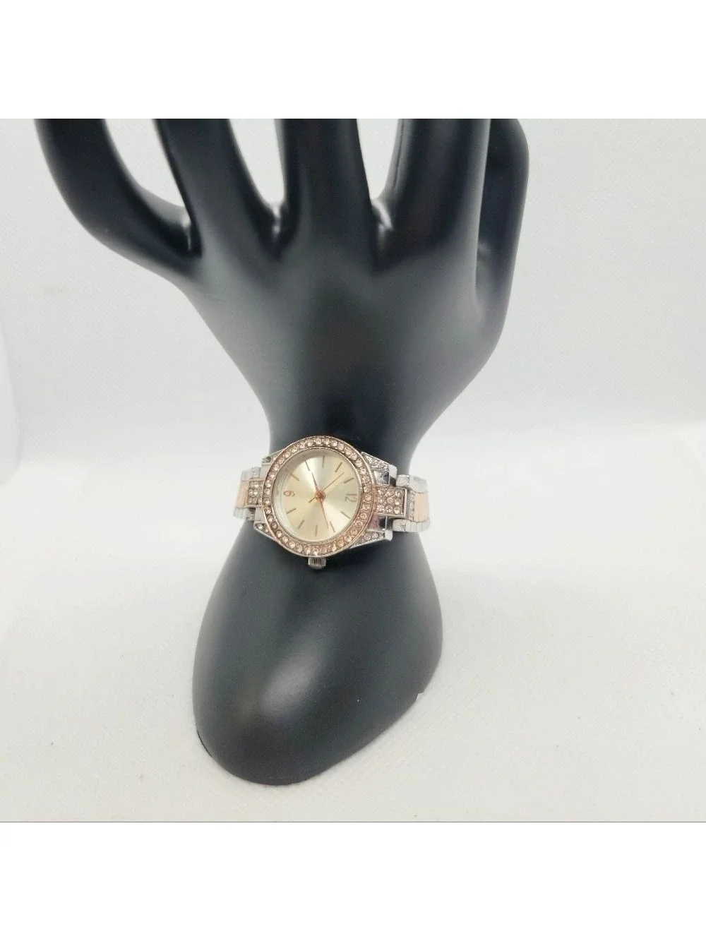 Womens Rose Gold Bi Color Japan Movement Watch
